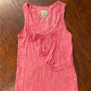 Little Yellow Button Tank Anthropologie Sz M